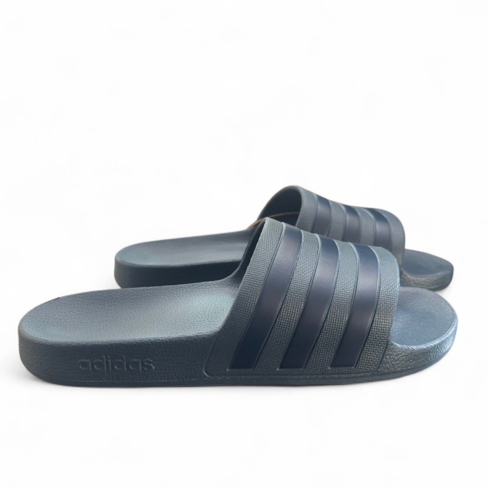 NWT/NIB Unisex Navy Slide Sandals Size US Women 7/ Men 6 - Picture 4 of 5